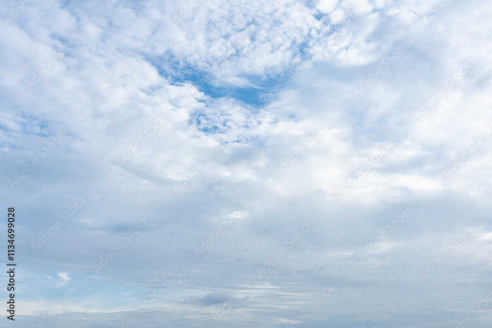 Scenic Cloudy Sky Blue Sky White Clouds Nature Background Scenic Cloudy Sky Blue Sky White Clouds Nature Background
