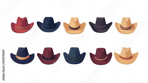 Simple and Stylish Cowboy Hat Icon Vector for Design Projects