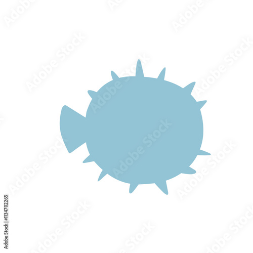 Seafood silhouettes flat icon