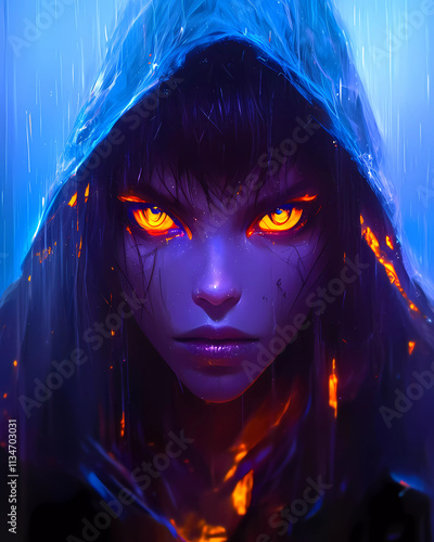 portrait of a girl with a wand