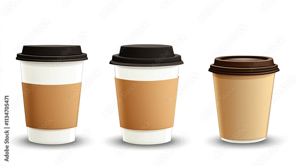 Coffee Cup For Mockup, Generative AI Coffee Cup For Mockup, Generative AI