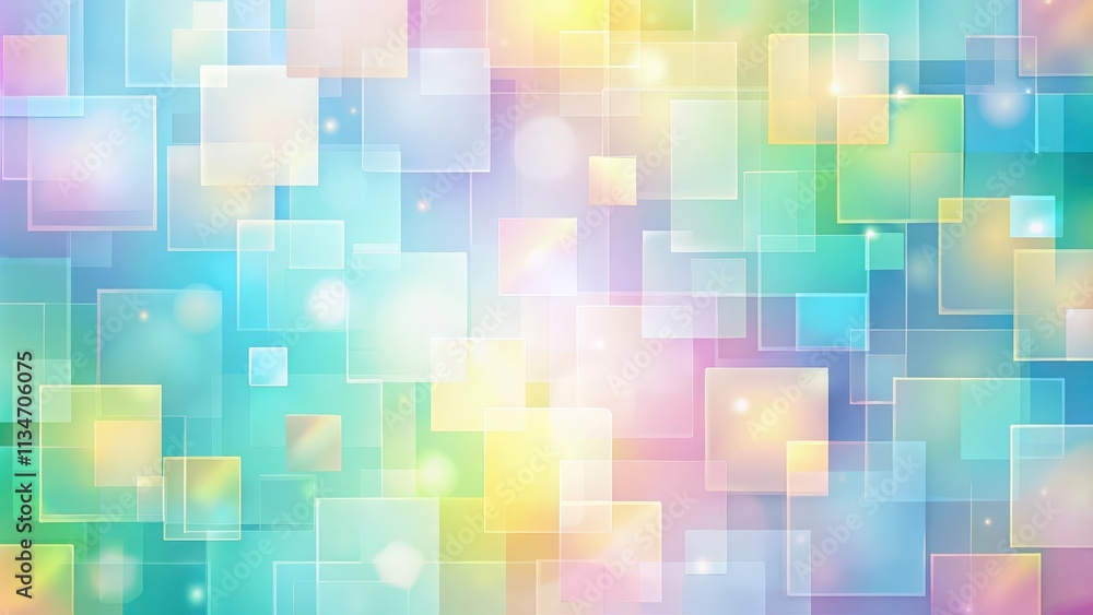 Abstract Pastel Square Background with Soft Light Glows Abstract Pastel Square Background with Soft Light Glows