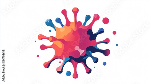 Virus-Free No Virus Sign Vector Illustration for Email Protection