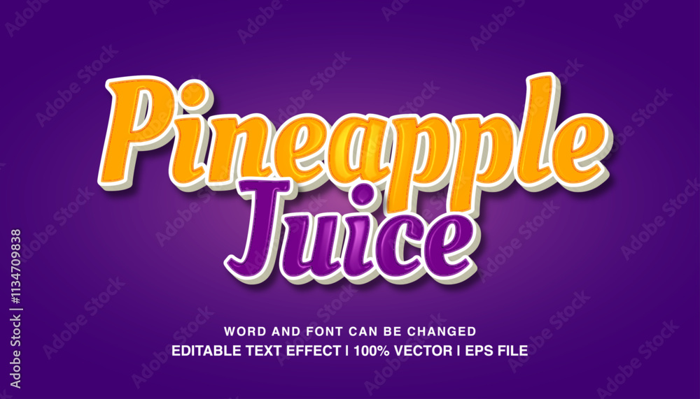 Pineapple Juice Text Effect Pineapple Juice Text Effect