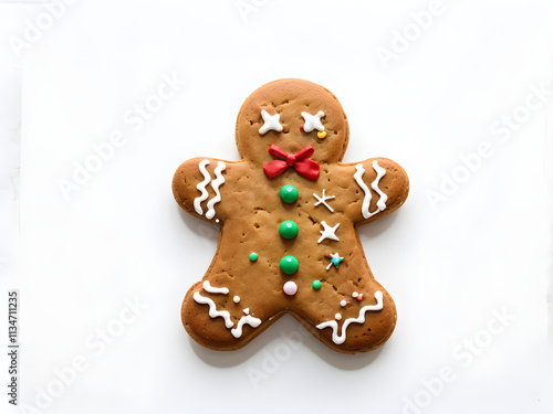 gingerbread on white background