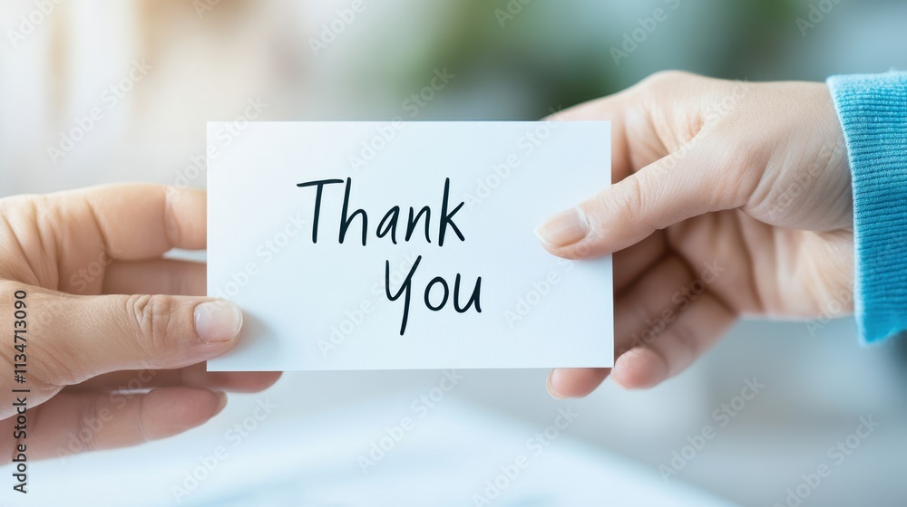 Manager Expresses Appreciation With a Handwritten Card During a Heartfelt Moment at Work