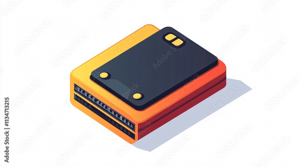 High-Quality Solid State Drive SSD Icon Vector Isolated on White Background High-Quality Solid State Drive SSD Icon Vector Isolated on White Background