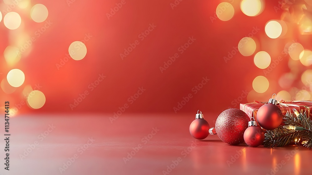 Romantic valentine's day setting cozy atmosphere with red decor gifts and ornaments Romantic valentine's day setting cozy atmosphere with red decor gifts and ornaments