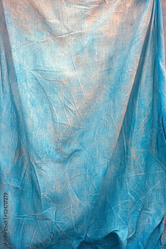 Wallpaper Mural Weathered Blue Tarpaulin Fabric Texture Background Torontodigital.ca