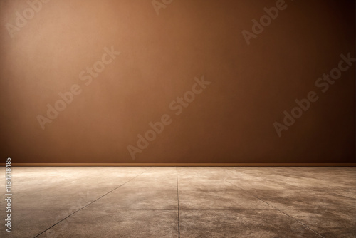 brown wall and floor. grungy wall background