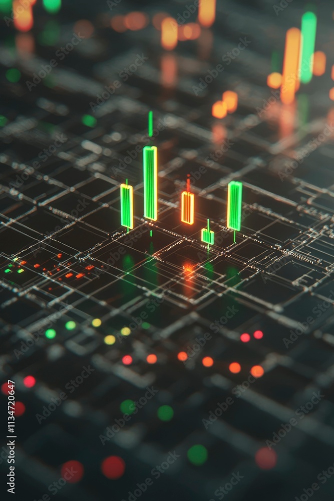 Abstract Digital Stock Market Data Visualization Abstract Digital Stock Market Data Visualization