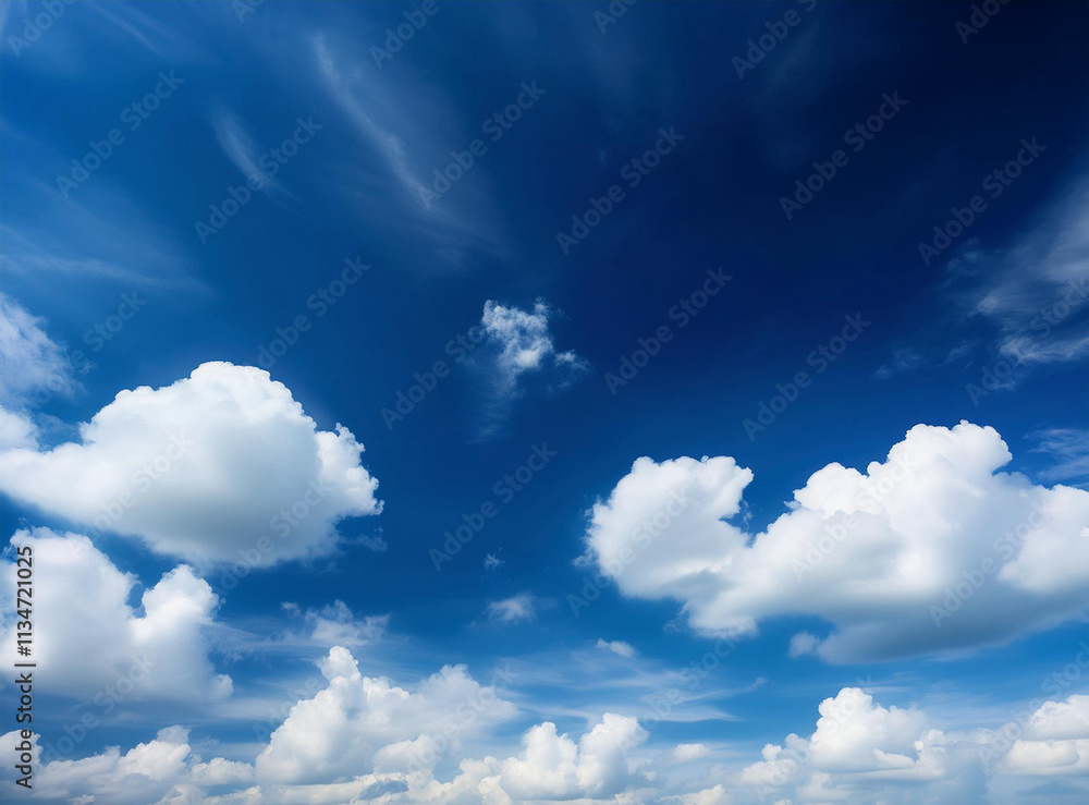 Obraz premium blue sky background with clouds