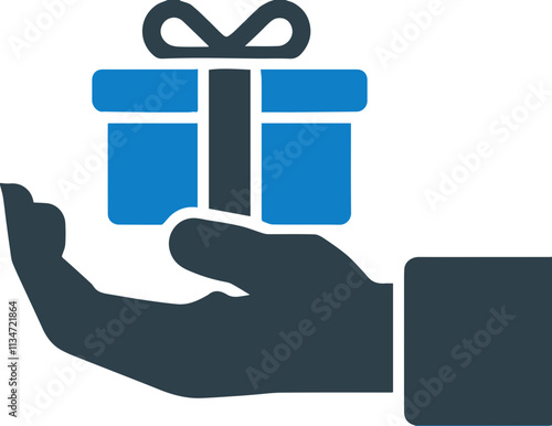 Gift icon symbolizing gifts and sharing