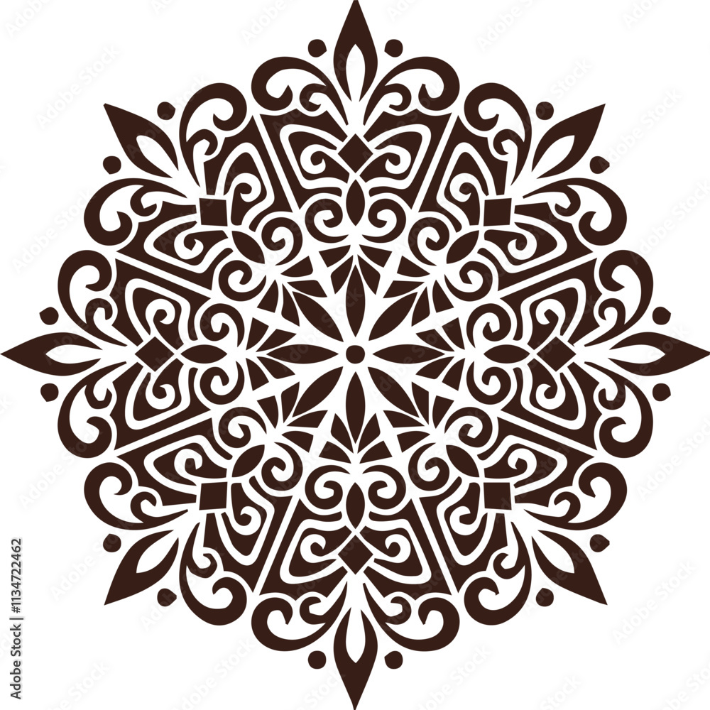 Beautiful flower art and mandala vector design Beautiful flower art and mandala vector design