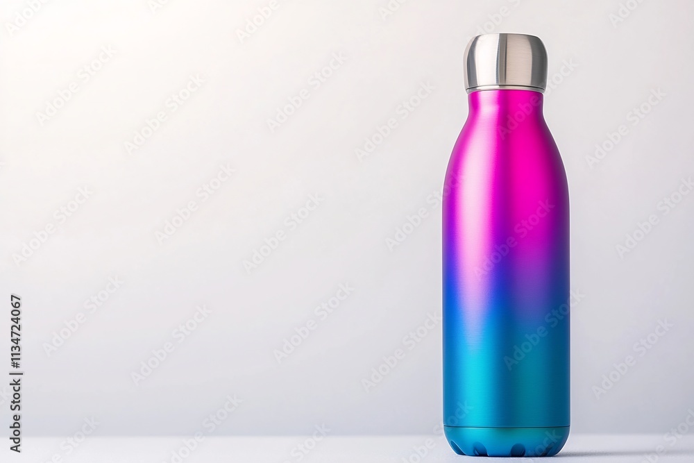 Vibrant Gradient Metallic Thermos Bottle for Active Lifestyle and Outdoor Adventures Vibrant Gradient Metallic Thermos Bottle for Active Lifestyle and Outdoor Adventures
