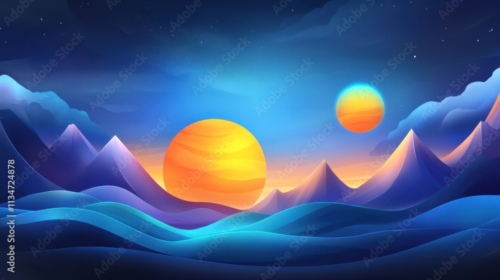 Obraz premium Artistic AI showing solar potential in cities,creative mapping,energy intelligence