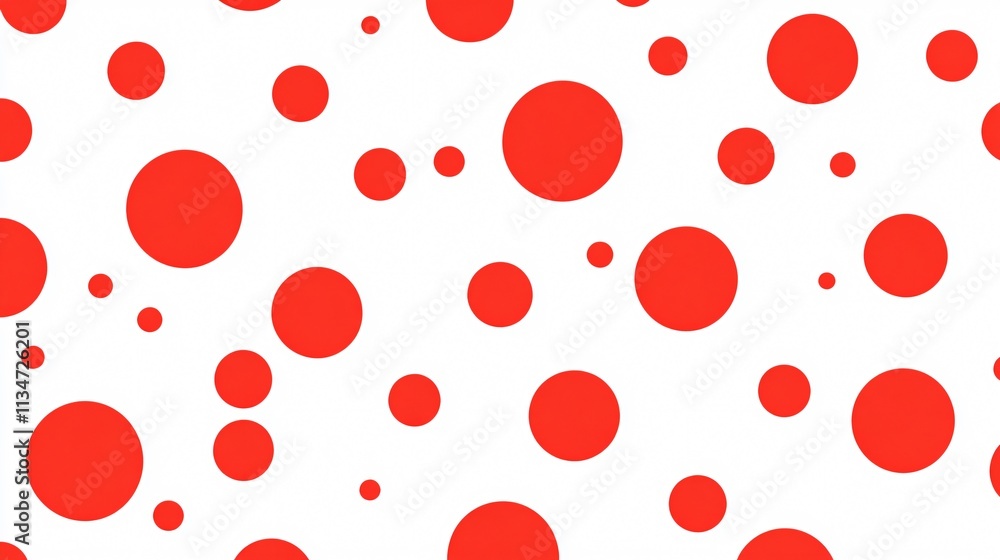 Red Polka Dot Seamless Background for Creative Designs and Projects Red Polka Dot Seamless Background for Creative Designs and Projects