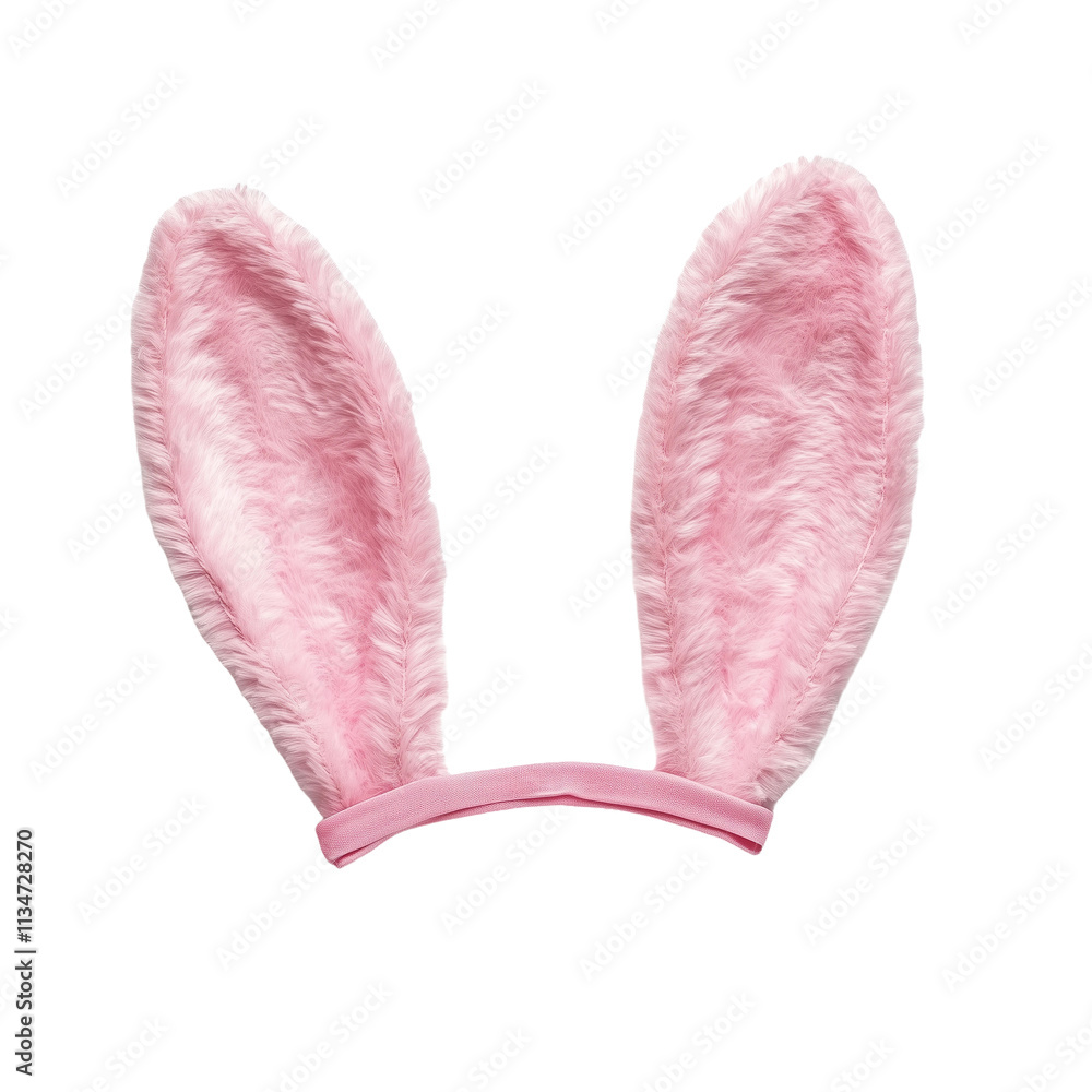 Pink Bunny Ears Accessory isolated on white or transparent background, png clipart, design element. Easy to place on any other background. Pink Bunny Ears Accessory isolated on white or transparent background, png clipart, design element. Easy to place on any other background.