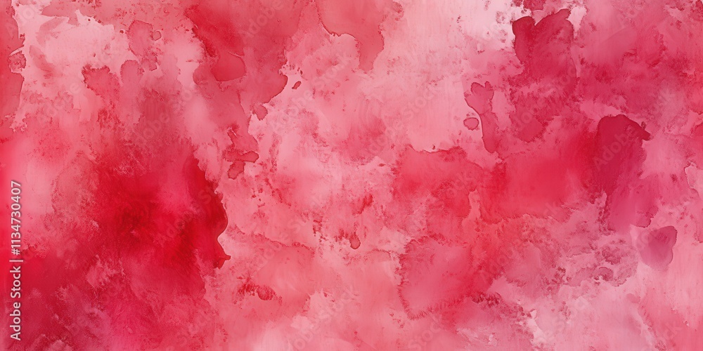 Fototapeta premium Beautiful Soft Watercolor Red and Pink Abstract Background for Artistic Projects and Designs