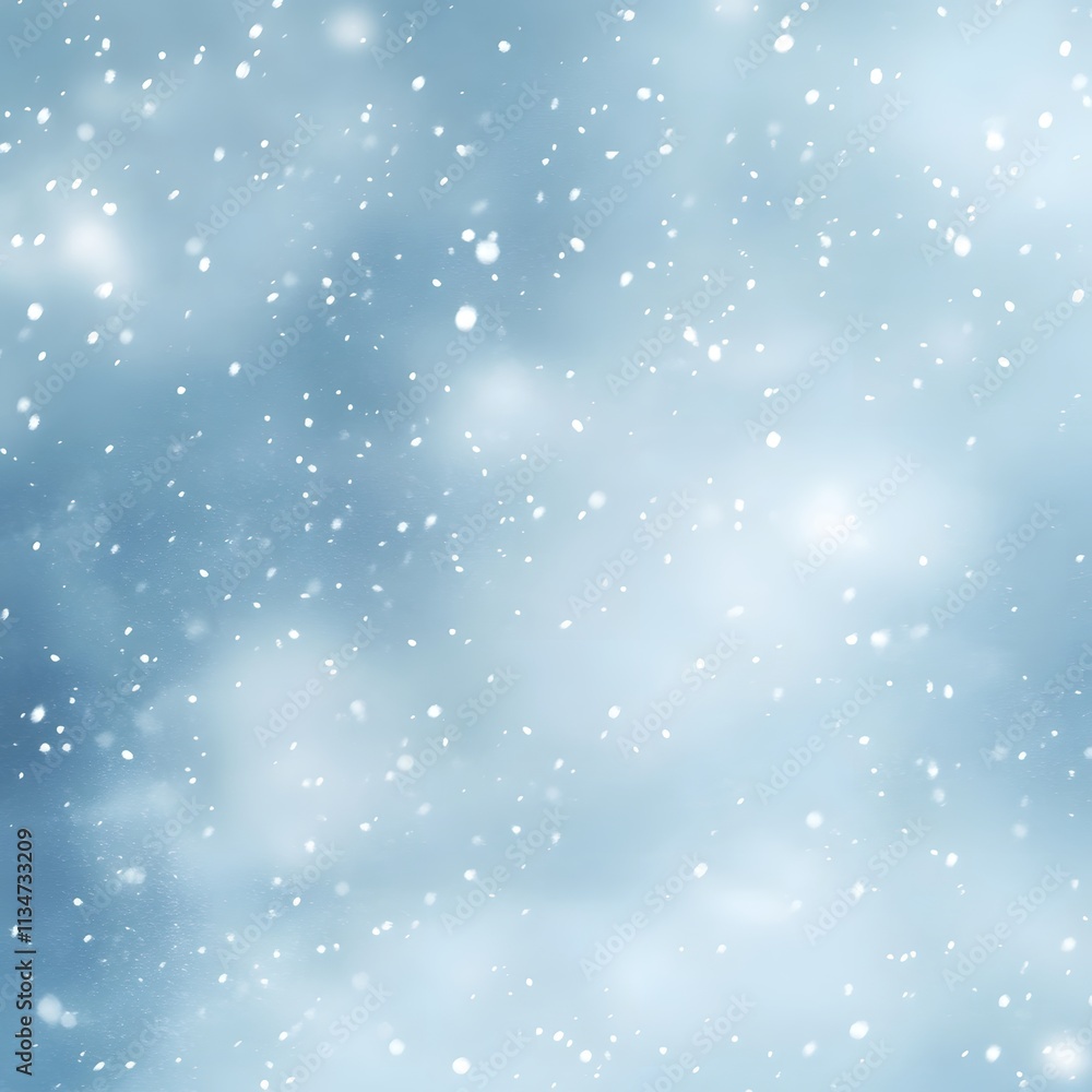 Beautiful winter snowfall with a light blue blurred background effect. Beautiful winter snowfall with a light blue blurred background effect.