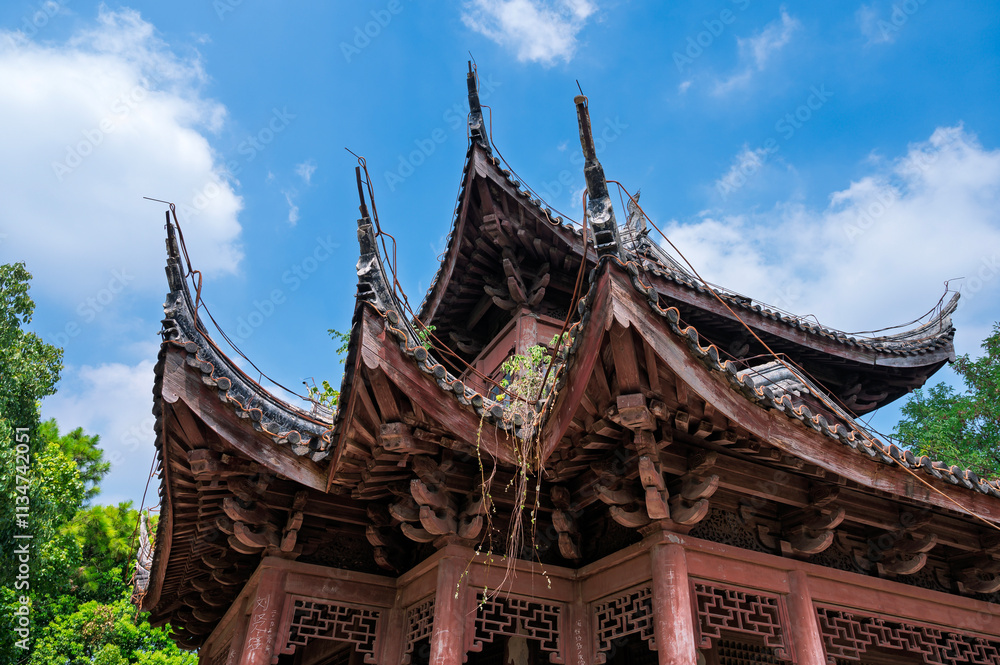 Chinese temple roof Chinese temple roof