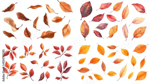 Autumn Leaves Watercolor Design