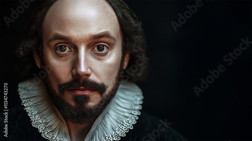 William Shakespeare facial reconstruction based on Martin Droeshout’s 1623 engraving  
