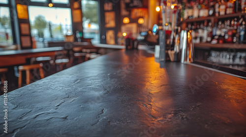 Wallpaper Mural Empty dark bar counter in a pub. Torontodigital.ca