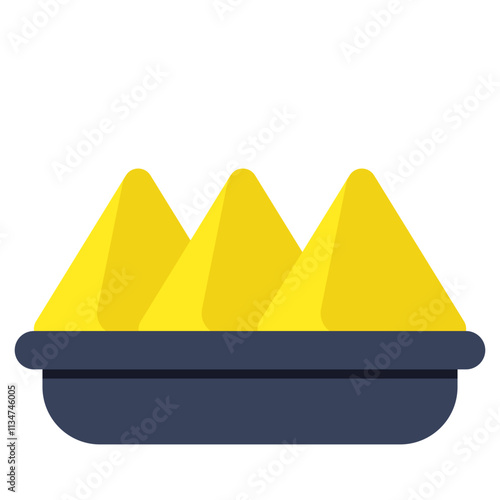 A beautiful design icon of samosa