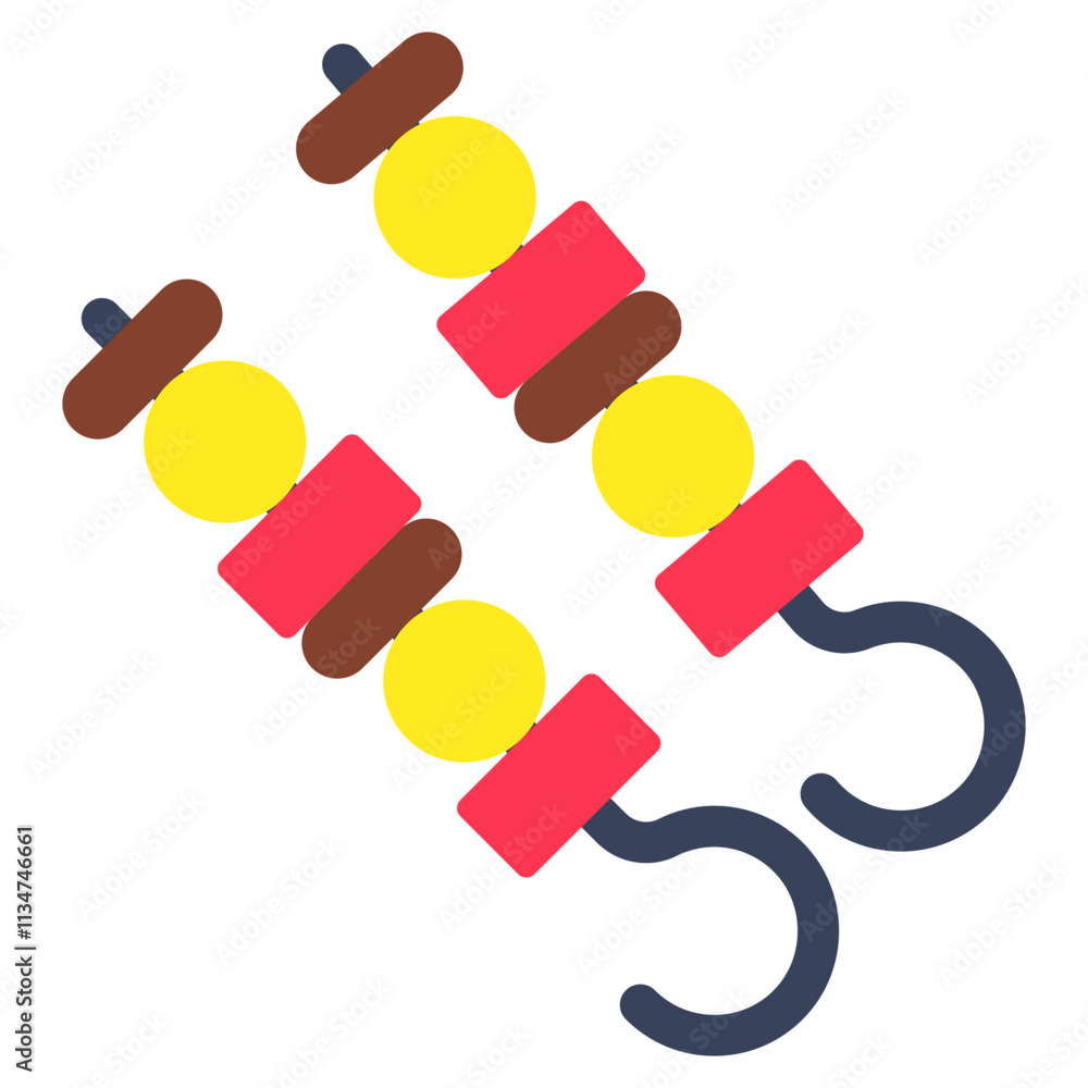 Premium design icon of kabab Premium design icon of kabab
