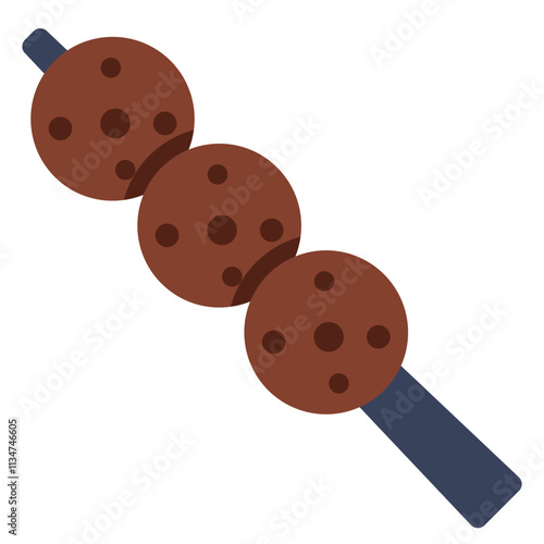 A trendy design icon of dango