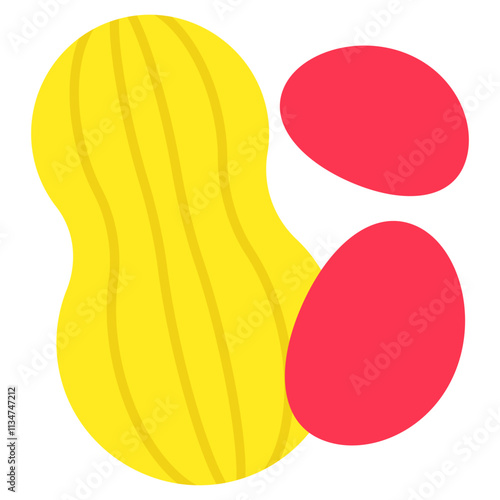 Modern design icon of peanut