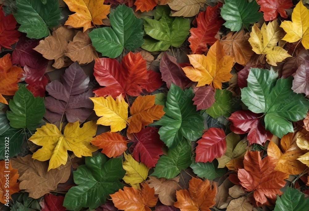 A bunch of leaves in different colors and textures , foliage, natural world A bunch of leaves in different colors and textures , foliage, natural world
