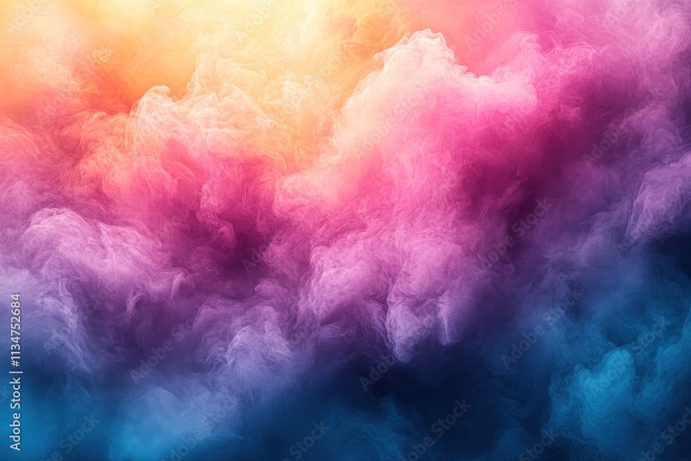 Fototapeta premium Pastel gradient holographic iridescent texture dreamy abstract background with shiny foil and soft lighting