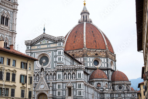 Florence landmarks like Duomo and bell tower photo