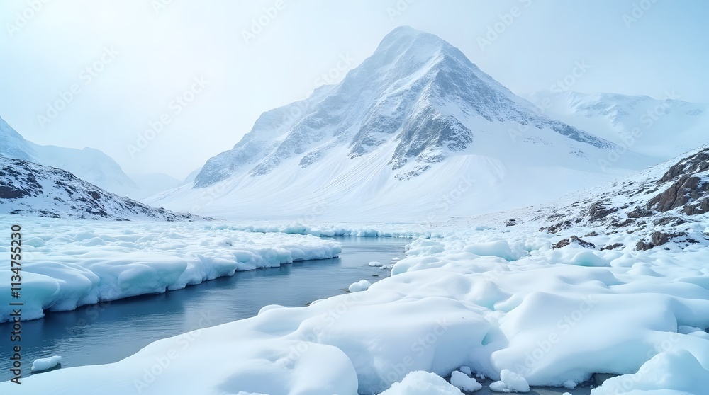Arctic Serenity: A Breathtaking Glacial Landscape Arctic Serenity: A Breathtaking Glacial Landscape