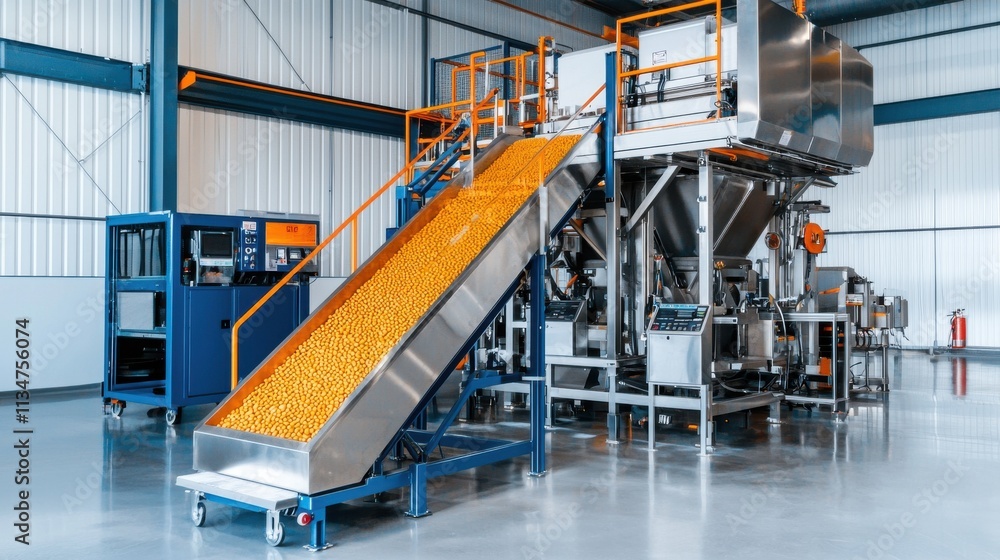 Efficient industrial conveyor belt system in modern factory warehouse for manufacturing and transportation of steel pipes and metal components Efficient industrial conveyor belt system in modern factory warehouse for manufacturing and transportation of steel pipes and metal components