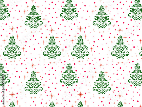 Christmas wallpaper with New Year theme
Vector illustration Christmas seamless pattern for background, wallpaper, wrapping and textile.
