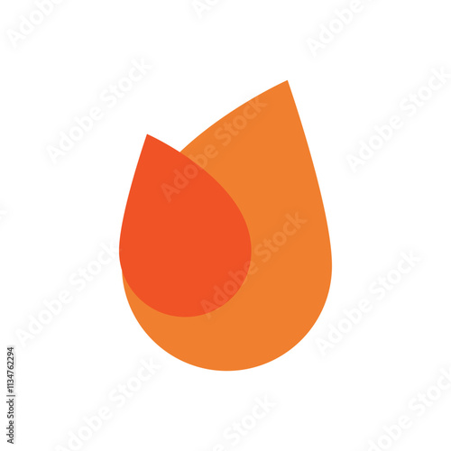 Flame Logo Template Icon photo