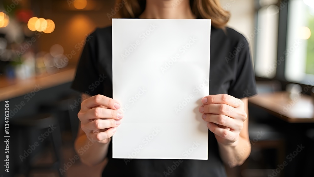 a white sign on a table with a plant on it a white sign on a table with a plant on it