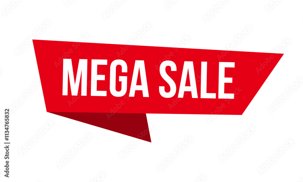 Mega sale label, trial label, Red Mega sale label Mega sale label, trial label, Red Mega sale label