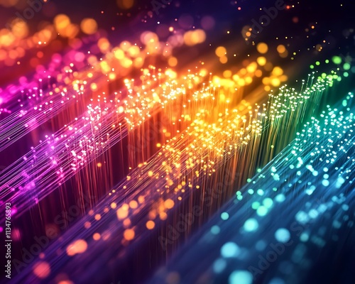 Cyber technology illustration. 3d rendering