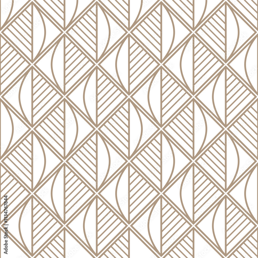 Fototapeta premium Abstract geometric pattern. A seamless vector background.