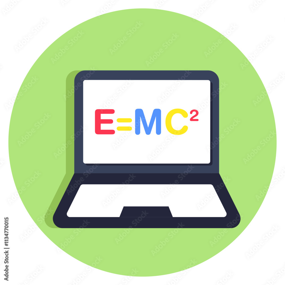 An icon design of physics formula An icon design of physics formula