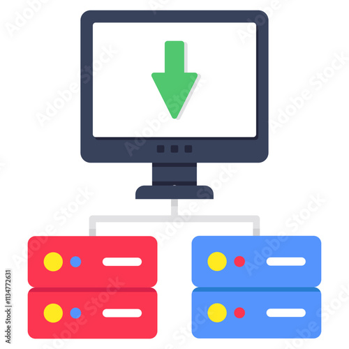 A premium download icon of system install