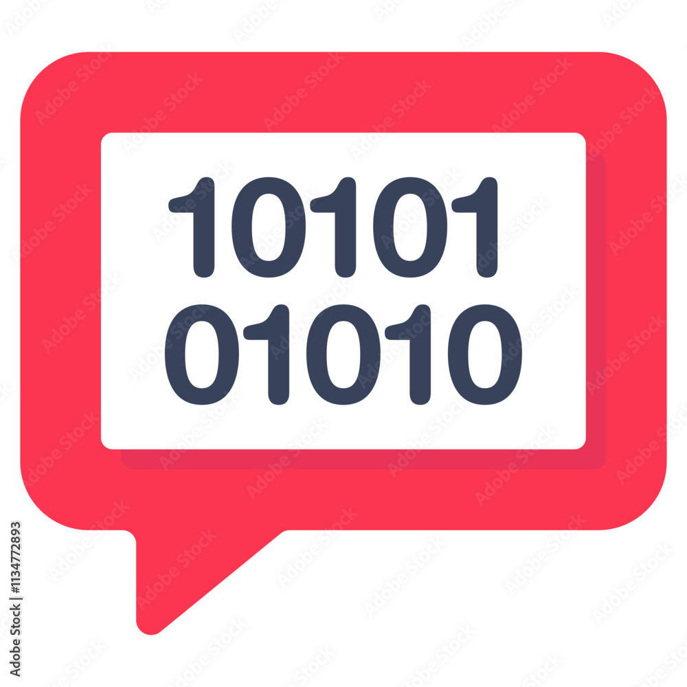 Premium download icon of binary chat Premium download icon of binary chat