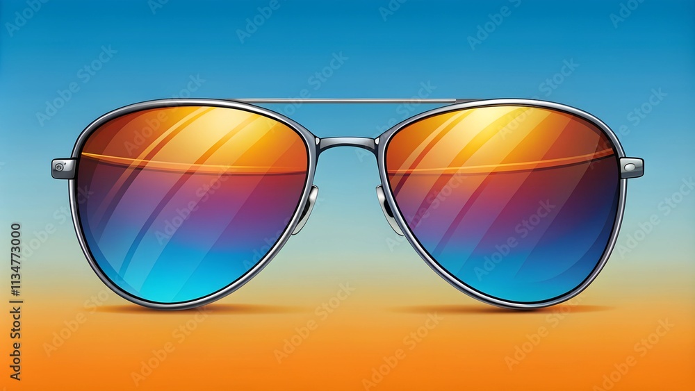 sunglasses on a gradient background sunglasses on a gradient background