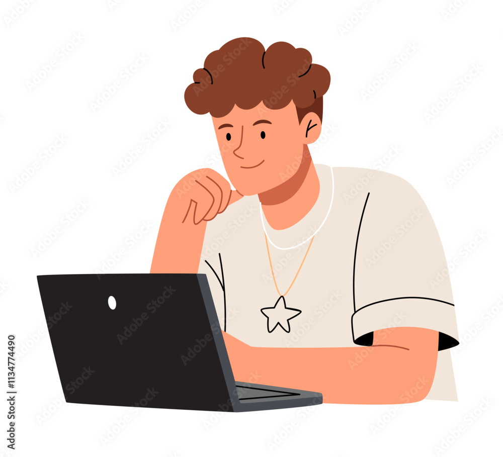 Man at laptop.Business men, work online, surfing internet with desktop computer, laptop, mobile phone, tablet PC. Man at laptop.Business men, work online, surfing internet with desktop computer, laptop, mobile phone, tablet PC.