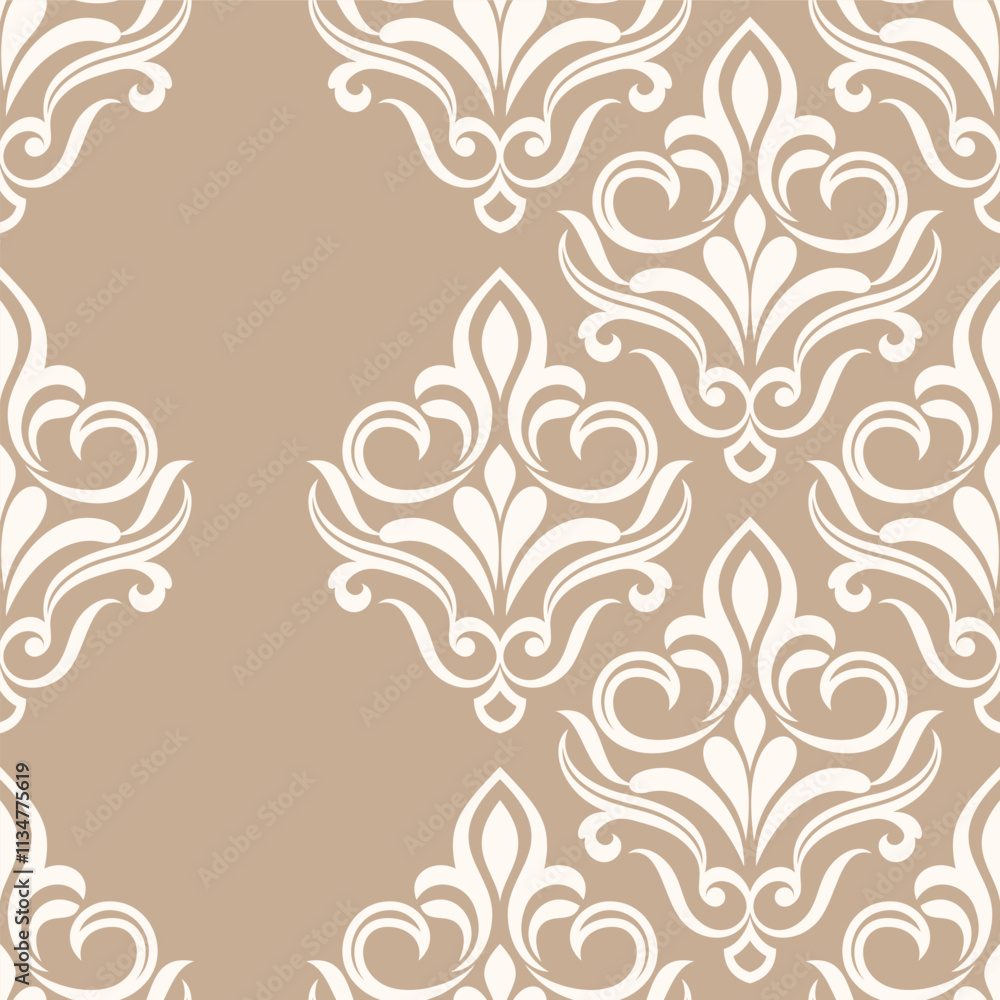 Damask floral design element. Graphic ornament royal wallpaper vector background. Damask floral design element. Graphic ornament royal wallpaper vector background.