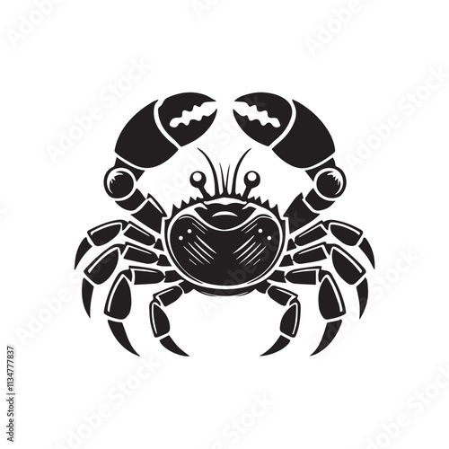 Crab graphic design template vector isolated